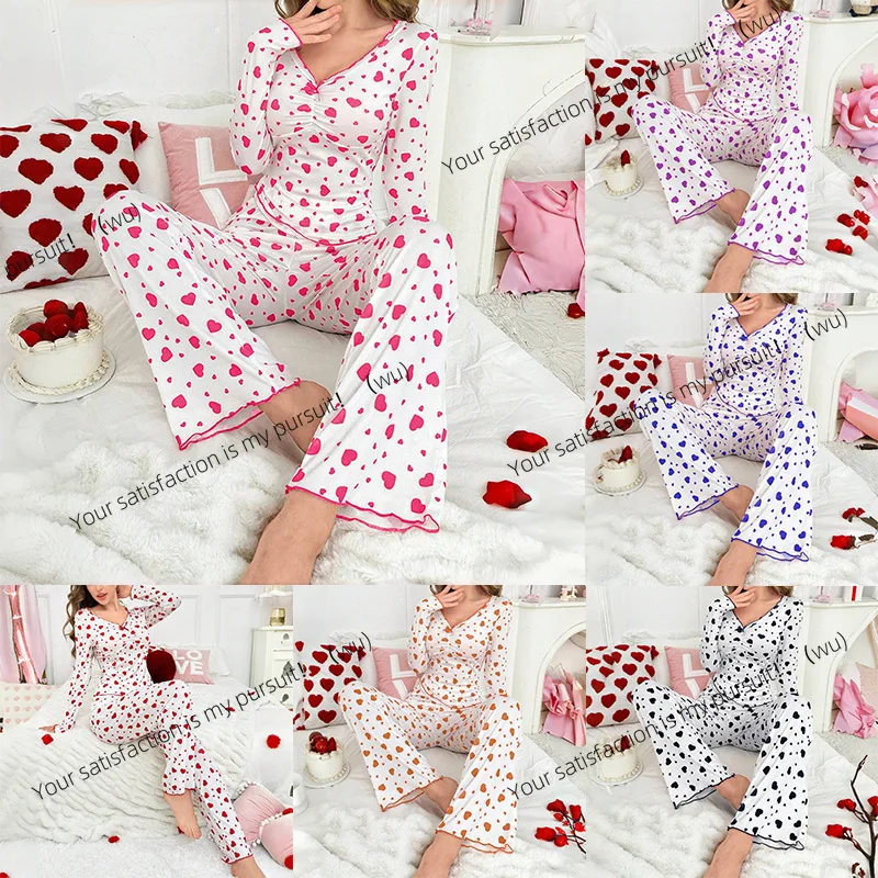 

ZOCI-осенне-зимняя одежда для дома, сексуальные повседневные брюки с длинными рукавами и брюками, пижамный костюм для женщин