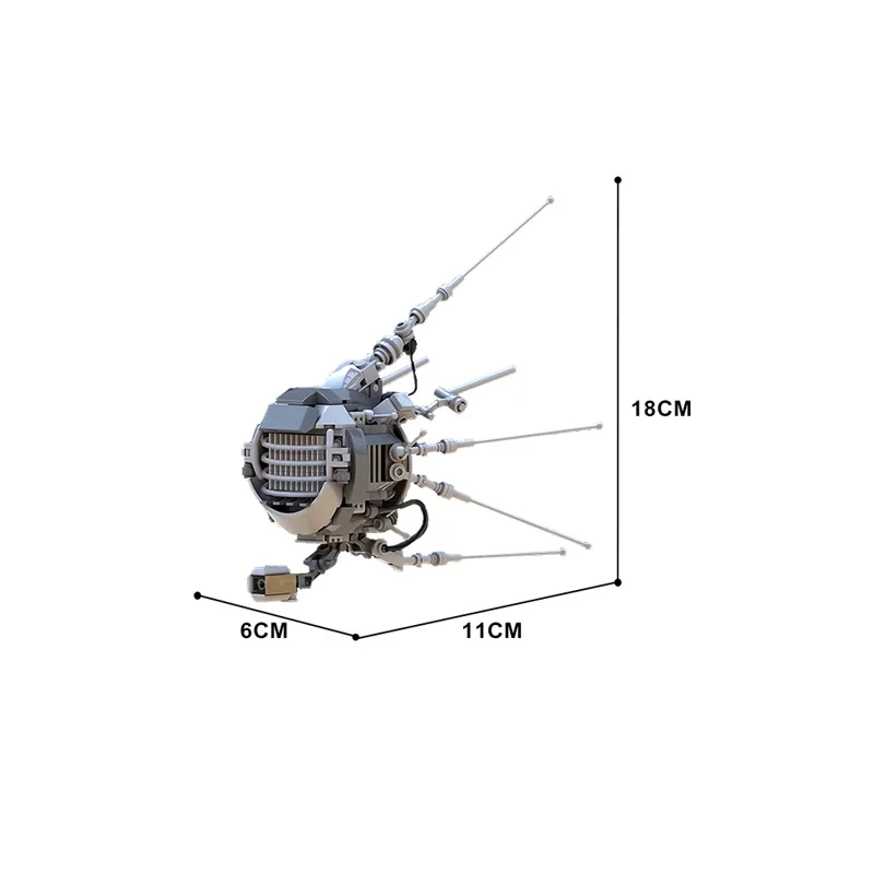 نموذج روبوت MOC Eyebot لبنات بناء ، روبوت معركة تجميع الطوب ، ألعاب تعليمية إبداعية ، هدية الحلي للأطفال