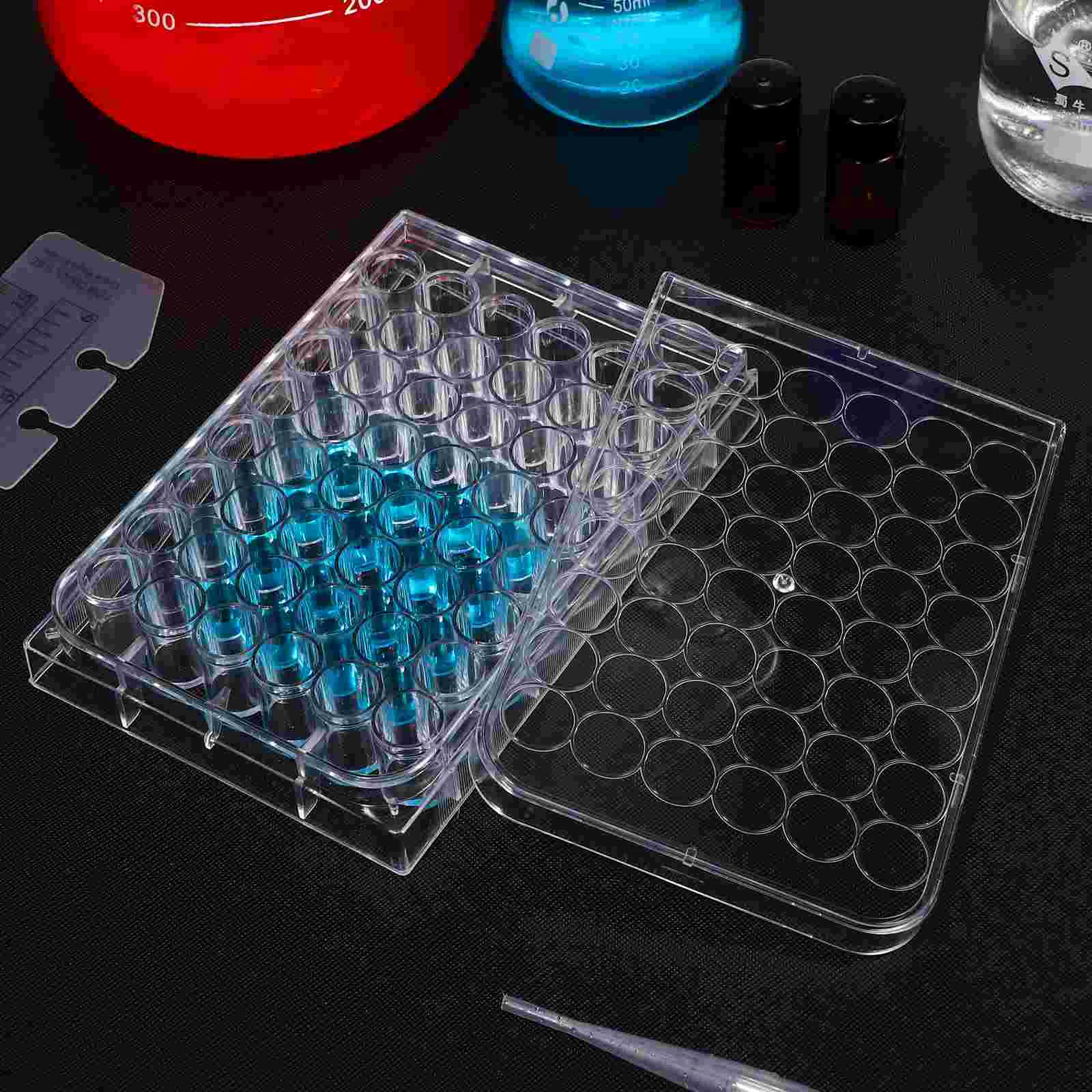 24/48 Holes Plastic Sterile Cell Culture Plate Bacterial Yeast Petri Dishes Laboratory Equipment