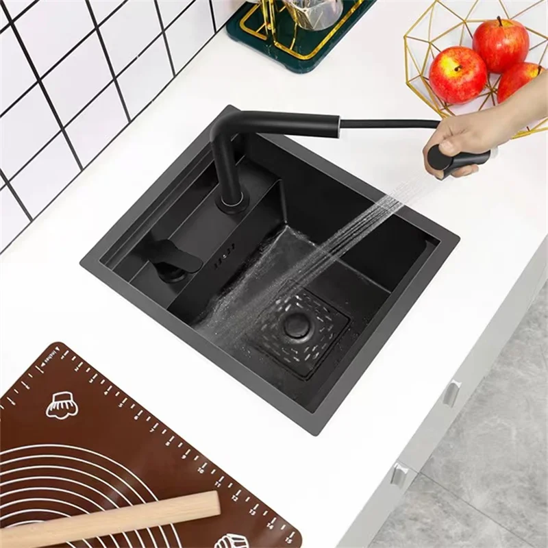 Hidden Cup Washer Nano Stainless Steel Kitchen Sink Bar Invisible To Make A Camper Van With Cover Plate Small Pool