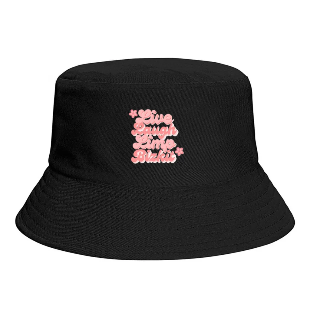 

Live Laugh Limp Bizkit Cap Daily Cool Casual Lovely Streetwear Outdoor Vintage Fashion Versatile Bucket Hat