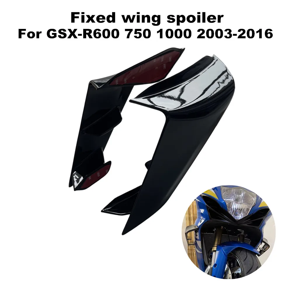 

For Suzuki GSX-R600 GSXR600 GSX-R750 GSXR750 GSX-R1000 K3-K9 K11 2003-2016 Motorcycle Aileron Pneumatic Fixed Wing Spoiler