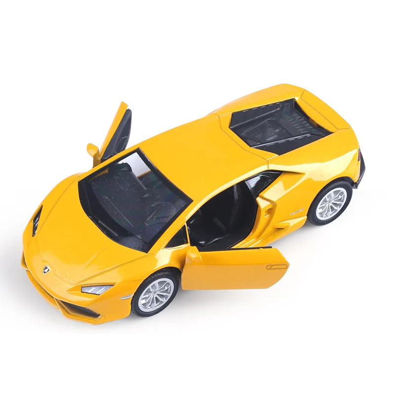 1:36 lamborghini huracan roda alemanha touro logotipo diecast super esporte carro modelo de metal puxar para trás veículo liga brinquedo