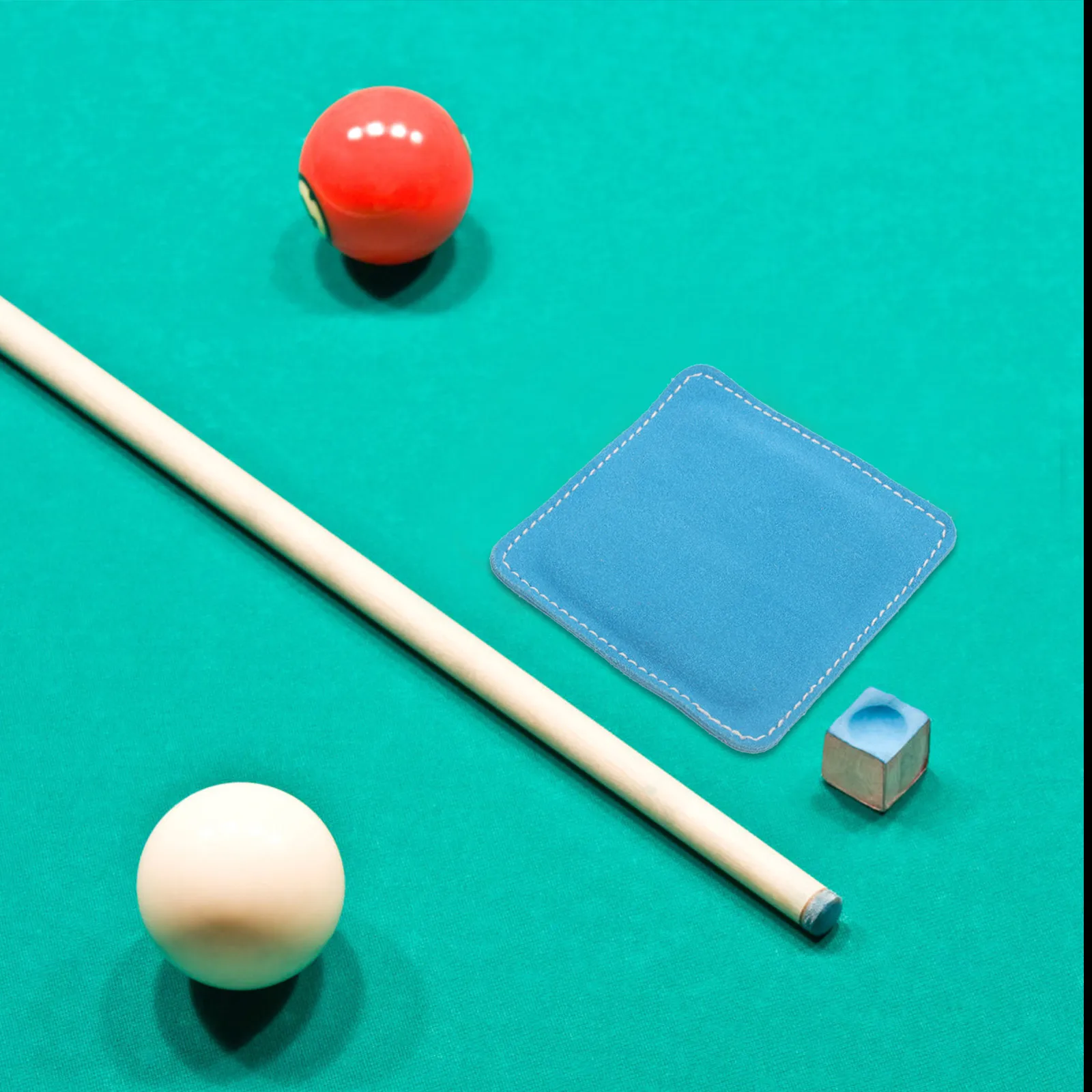 

Pool Cue Cleaning Cloth Billiard Cleaner Snooker Club Towel Blue Billiards Shaft