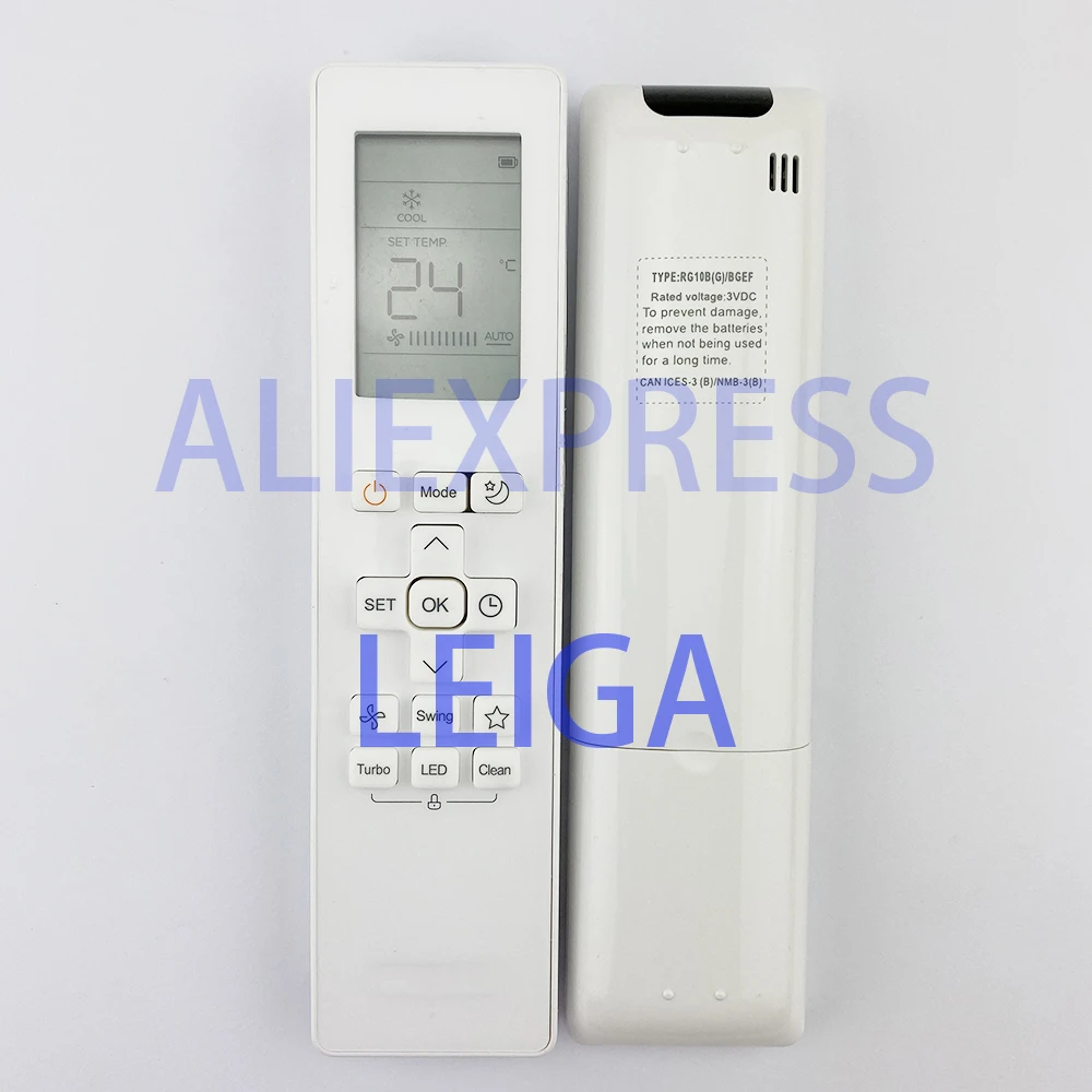 

Original RG10B(G)/BGEF Remote Control for Midea Samsung Air Conditioner RG10B(K1)/BGEFU1