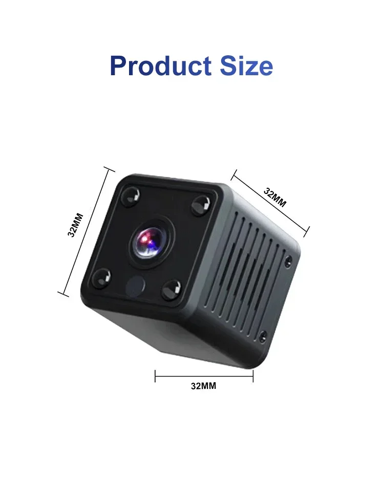 Minicámara Wifi para ver con móvil, microcámara Ultra pequeña de alta calidad, Full Hd, 1080p, cámara en miniatura deportiva portátil