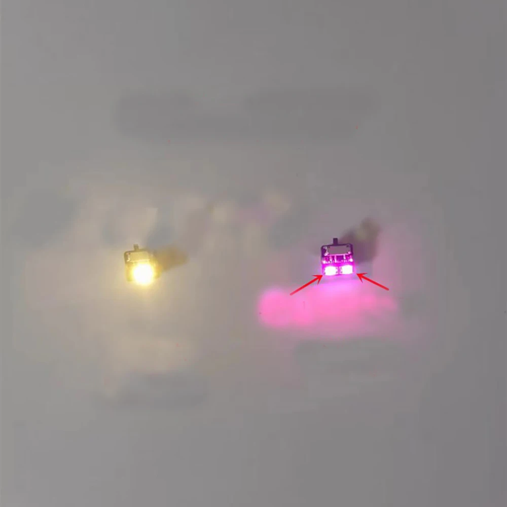 3pcs Wireless LED Model Light Switch Control Led Lamp DIY Car Toys Robot Modeling Architectural Model Sand Table Scene W Battery