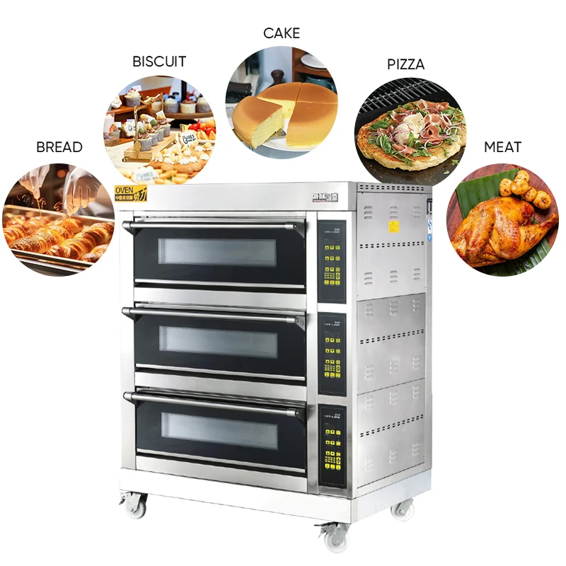 Premium Quality Electric Commercial Deck Oven 40x60cm 18000W Digital Control Overheat Protection for Bakery Pizza High