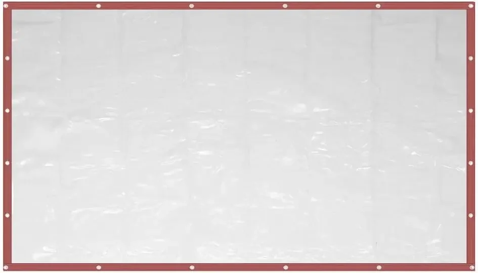 

Водонепроницаемый прозрачный тент, водонепроницаемый ПВХ прозрачный навес для штор коммерческого класса, сдержанный корпус для патио, коричневый