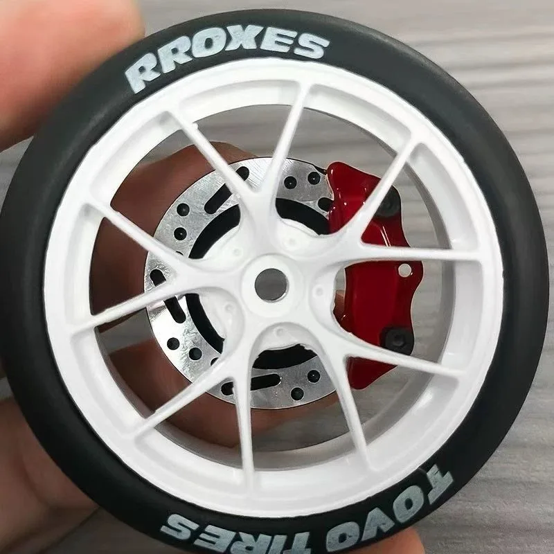 4PCS 12mm Metall Rad Hex Hub Adapter mit Bremsscheibe für Tamiya TT02 TT-02 1/10 Skala RC Racing auto Zubehör