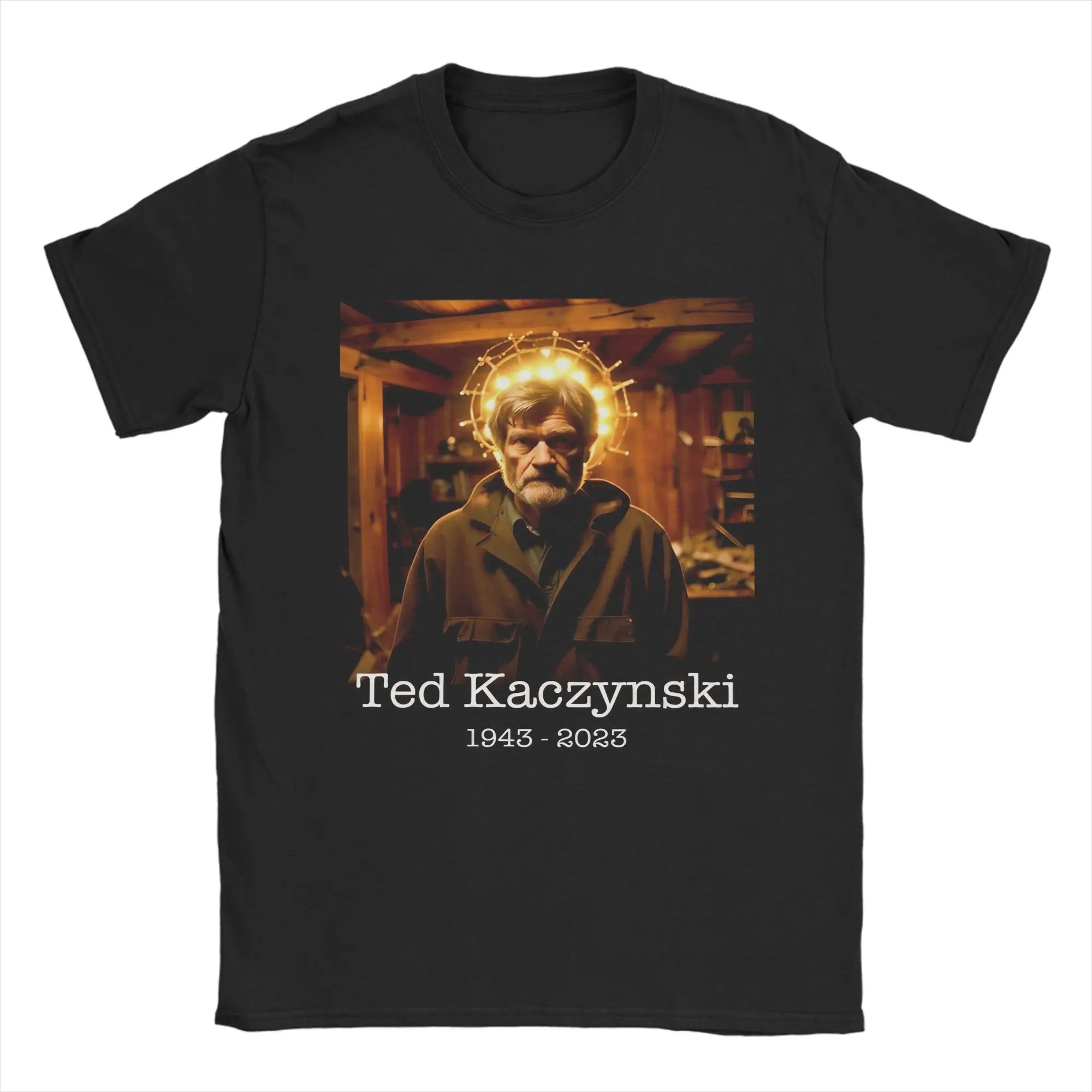 Theodore Ted Kaczynski Teddy T Shirts for Men Women Cotton Funny T-Shirt Crewneck  Tee Shirt Short Sleeve Tops Party