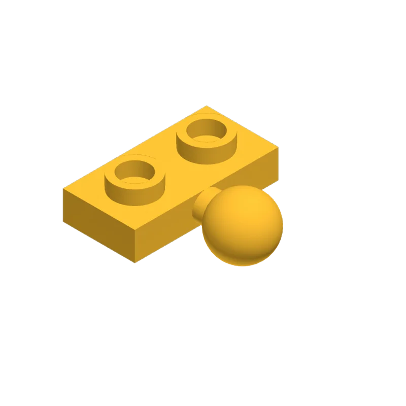 50 Stück 14417 Modifizierte 1 x 2 mit Anhängerkugel Bausteine Sammlungen Modulare GBC Spielzeuge für Technische MOC DIY Bauwerke Kompatibel – Detail 4