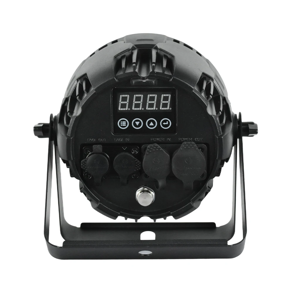 YUER 150W 7x20W RGBWA+UV Waterproof Par Light DMX512 RDM IP65 Sound Activated Linear Dimmer for Outdoor Indoor Events