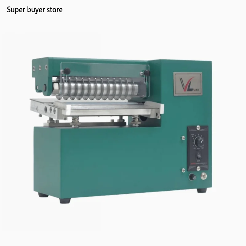 

Automatic Double Head Leather Strip Cutting Machine Cutter with Foot Panel 20cm Width