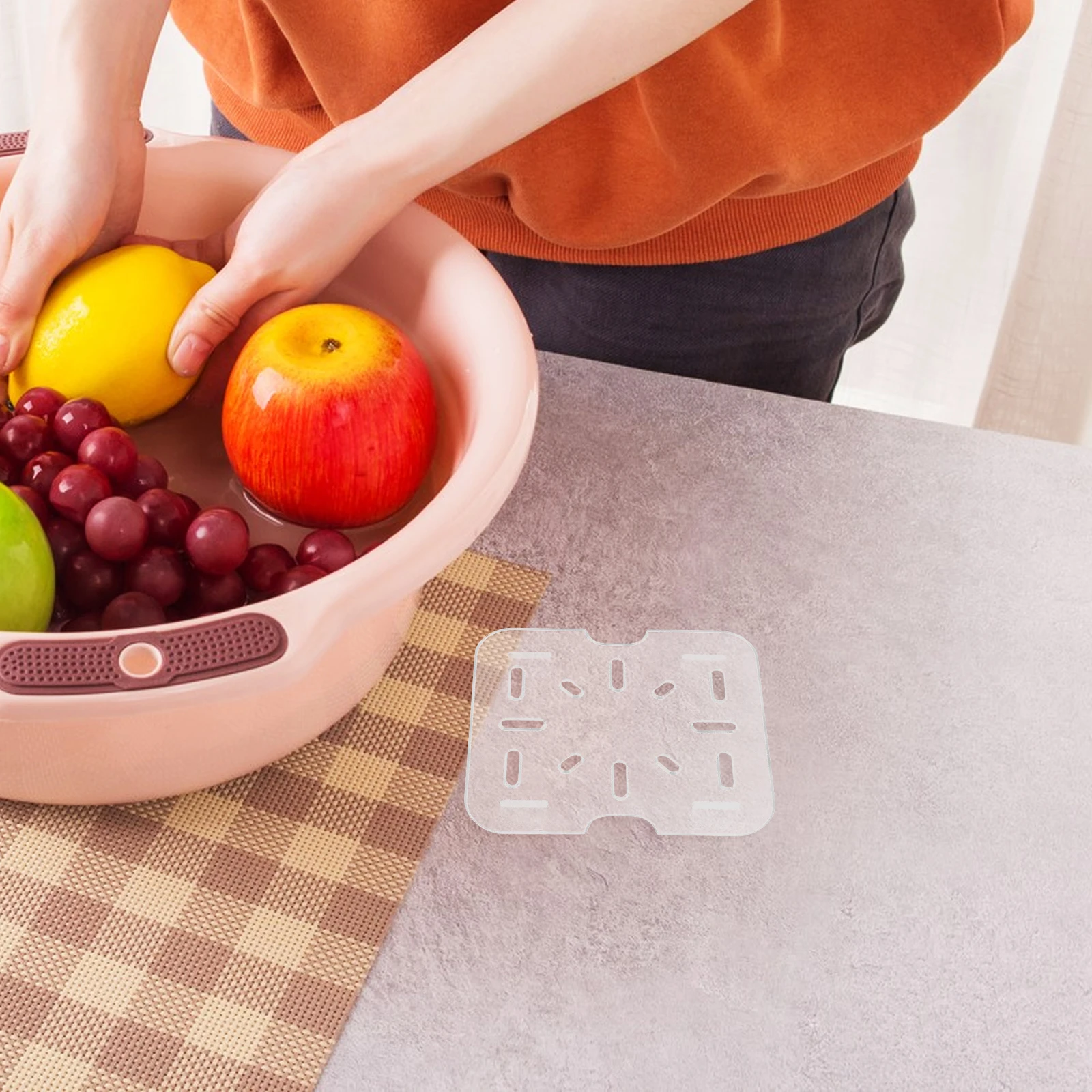 

2pcs Kitchen Drain Shelves Replacements Universal Plastic Drain Trays Fruits Draining Shelf Vegetable Drying Rack Countertop