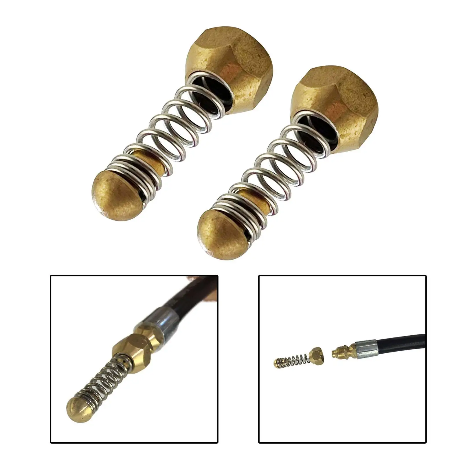 Cleaning Nozzle Spring Head Nozzle Replacement Spare Parts for Cleaning Pipe image 4