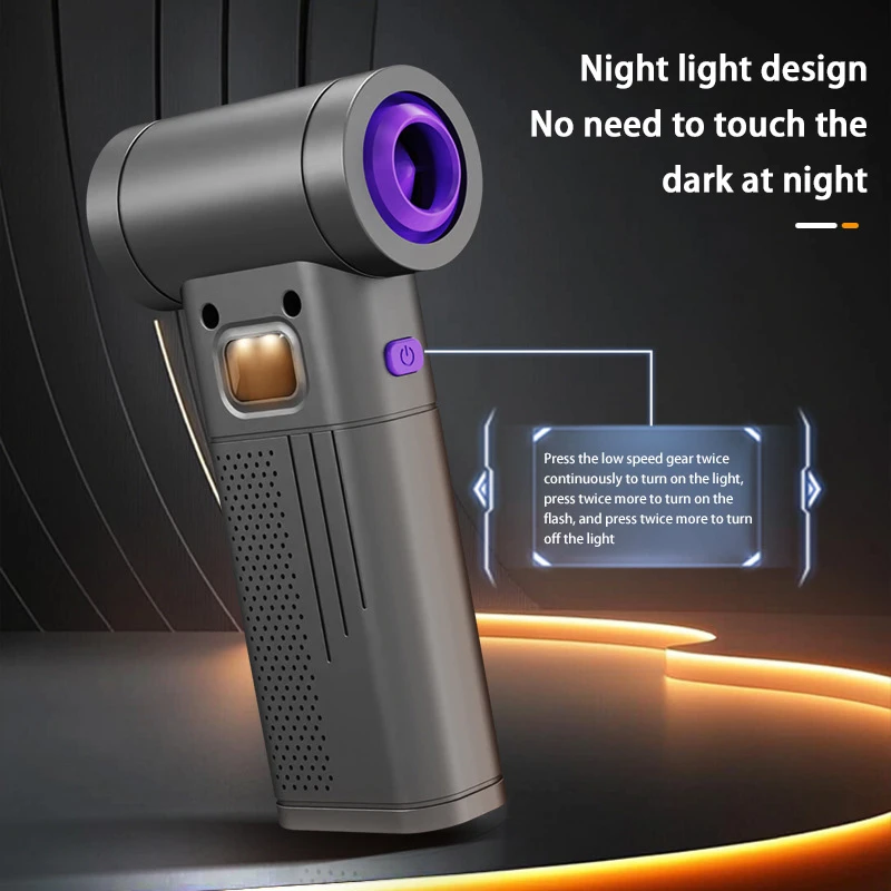 Xiaomi 1000000 RPM Turbo Jet Fan Brushless Motor Turbo Violent Fan Rechargeable Outdoor Home Clean Handheld Blower PC Tool