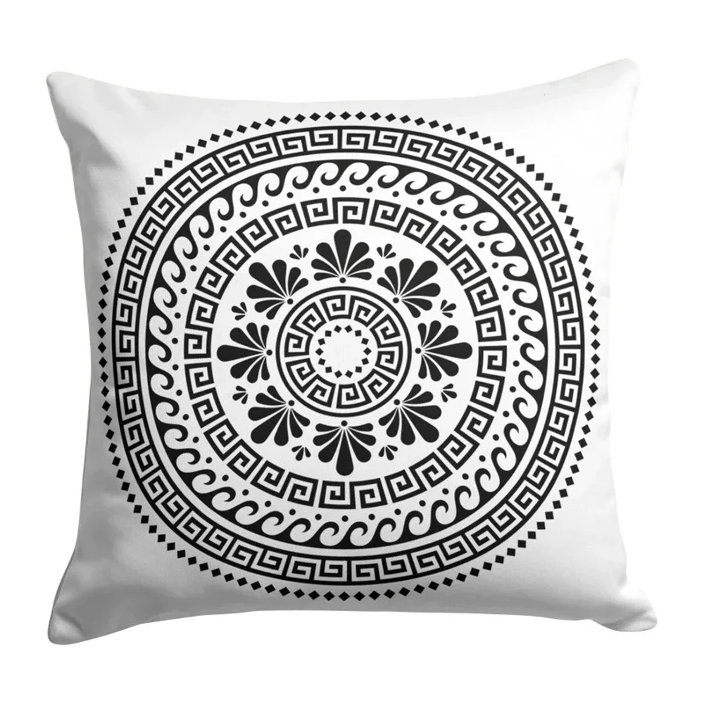 Black Gold Cushion Cover Line Pillow Case Home Pillowcase Car Pillows Decorative For Living Room Pillow Square Cushions Decor