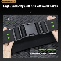 HOMEFISH Man/Woman Marathon Trail Running Waist Pack For Phone Water Bottle Sports Fanny Pack Fitness Dual Pocket Running Belt 5