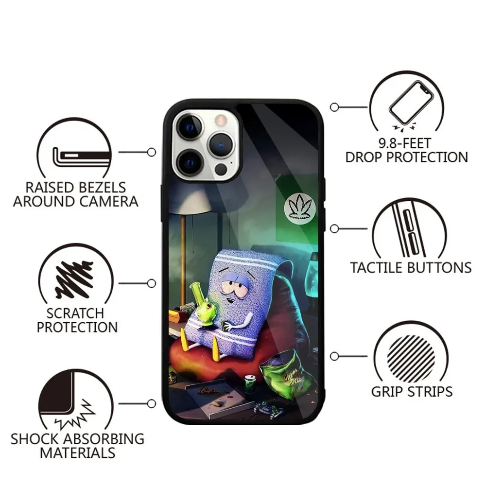 S-South-S-P-Park Towelie Phone Case For iPhone 15,14,13,12,11,Plus,Pro,Max Mini Magsafe Magnetic Wireless Charging