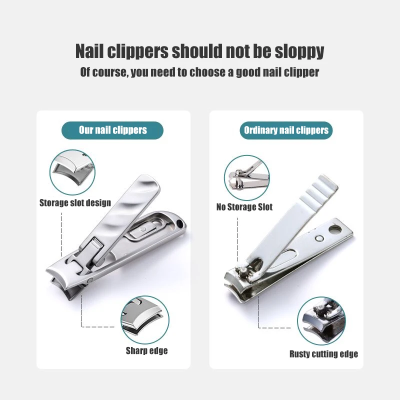 Portable nail clippers, with folding nail clippers, single small size, ultra-thin nail clippers