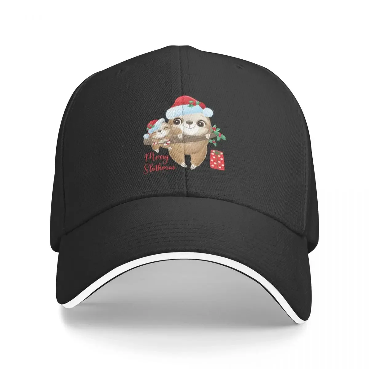 

Merry Slothmas Baseball Cap Custom Cap Golf Women's Hats Men's