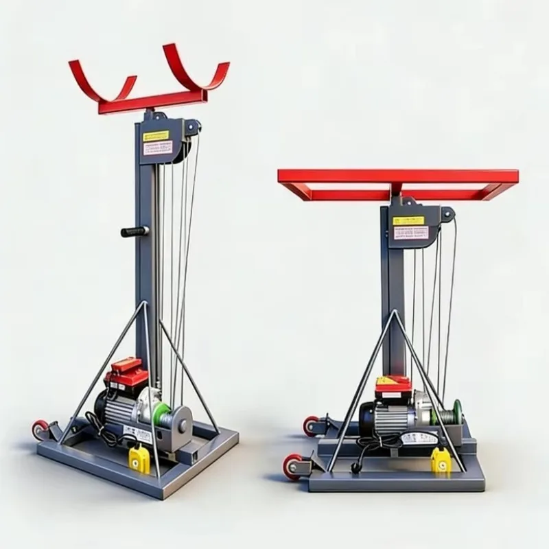 150KG Load Capacity Maneuverable Lifting Table Designed For Rolling Shutter Door Mounting Industrial Door Inspection Repair Use