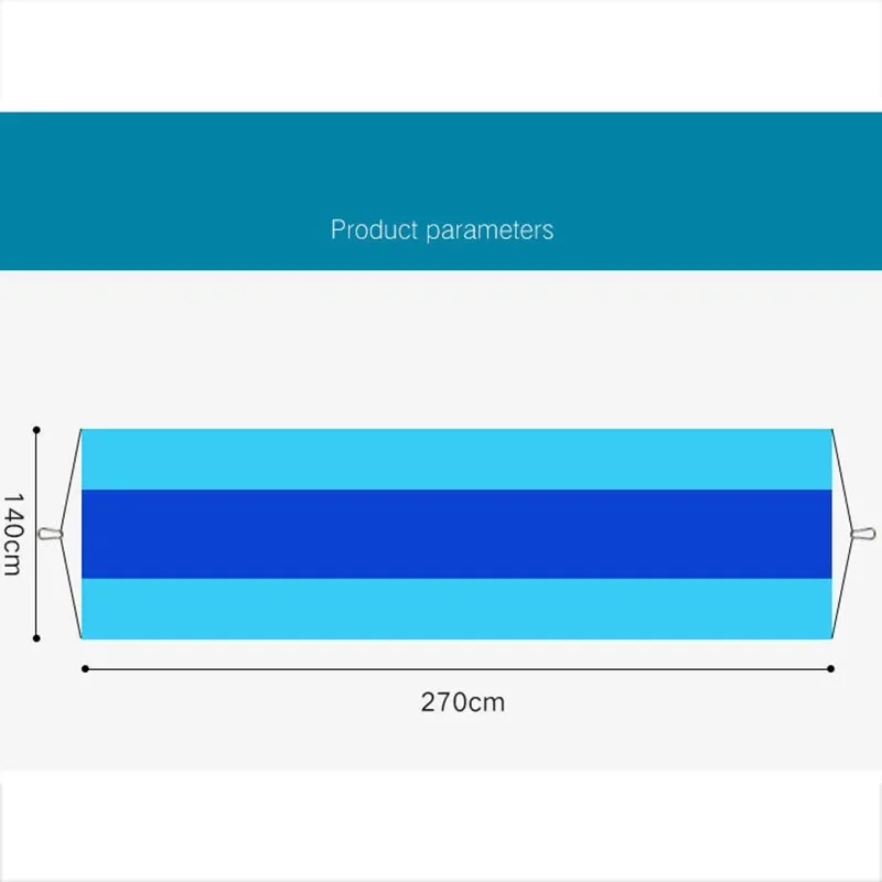 Outdoor Camping Hammock Portable Nylon High Strength Parachute Fabric Hanging Bed Hammock with Nylon Color Outdoor Furniture image 6