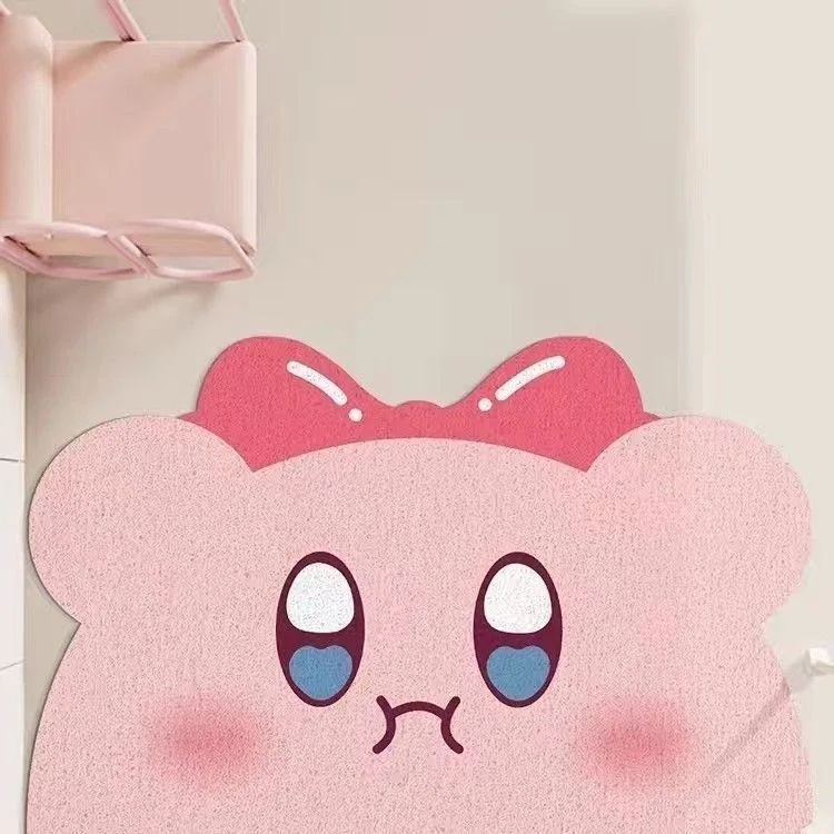 

Cute Cartoon Door Mat Indoor Entrance Mat Cusizable Anti-Slip Mat Household Fabric Square Rectangle ape Dust Scraper