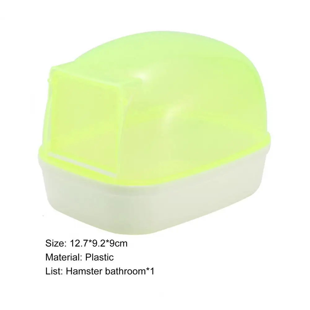 Hamster Bathroom Automatic Door Pet Shower Room Transparent Rat Chinchilla Small Animal Toilet Pet Supplies Sand Bath Dust-proof