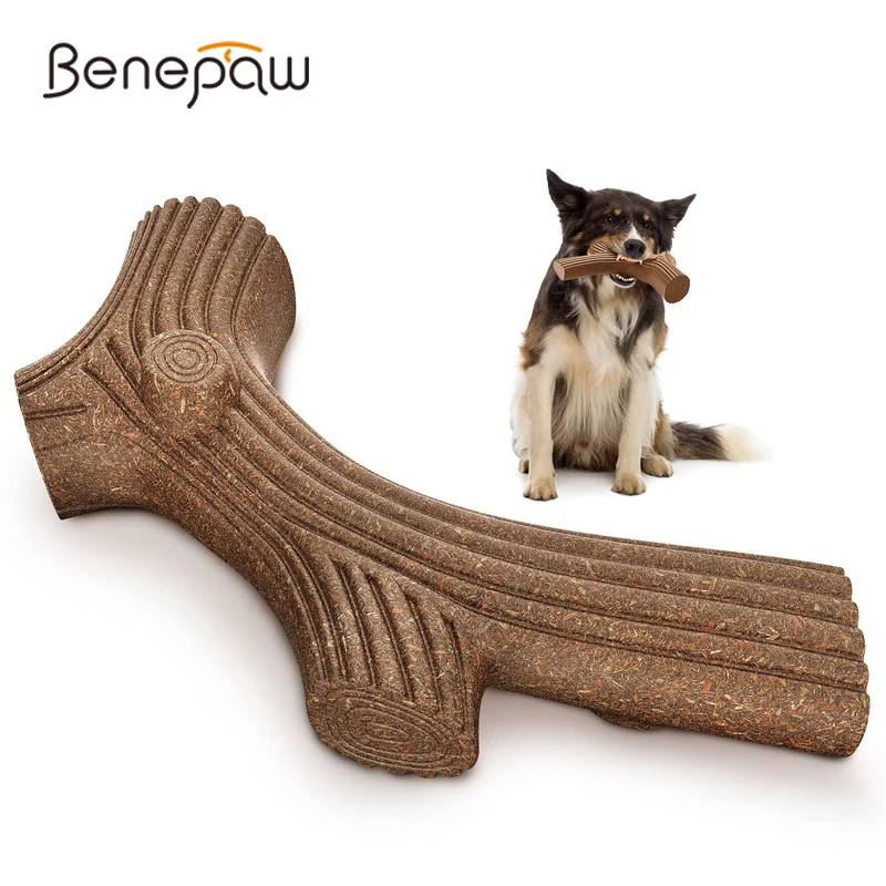 Benepaw Tough Dog Chew Toys For Aggressive Chewers Durable Nontoxic Teething Pet Toys Beef Flavor For Medium Large Breed