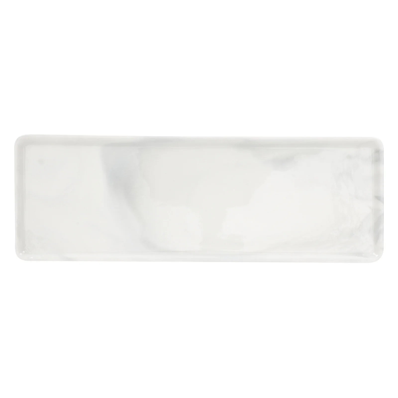 

Marble Pattern Tray Fine Workmanship Multi-Use Bathroom Cosmetics Jewelry Storage Sundries Organizing Tabletop Tray