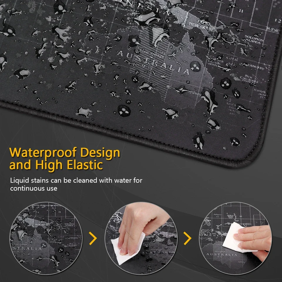 Pc PU Mouse Pad Non-Slip Gaming Desktop Leather Mouse Pad Waterproof Anti-Scratch Easy To Clean Mat For PC Laptop Desktop