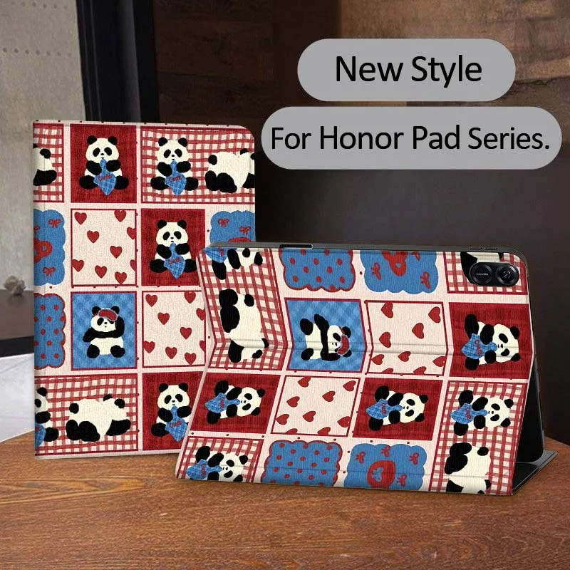 

Animal Lattice Pattern For Honor Tab Tablet MagicPad 3 6 7 X8 V7 V8 8 9 X9 X8a X9a 10 Pro Inch 2020 2021 Tablet Case
