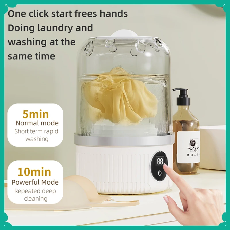 

Household Mini Electric Washing Cup Underwear Socks Small Wireless Charging Washing Machine Pet Clothes Washing Machine