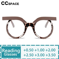 Stylish Round Reading Glasses Men Women Owl Style Resin Optical Presbyopic Spectacles Custom Diopter +50~+600 #302889