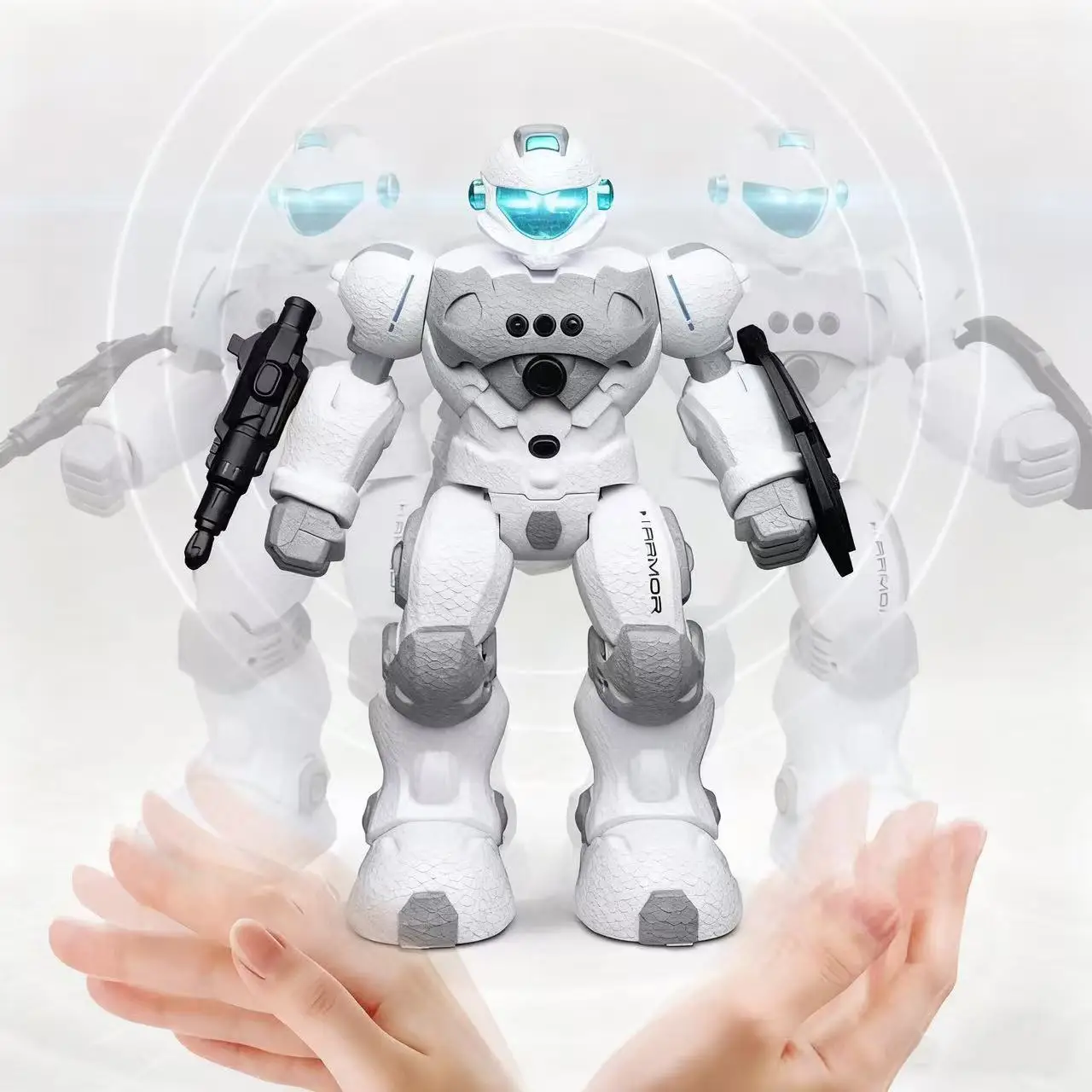 Programación de detección de gestos, Robot eléctrico inteligente con Control remoto, interruptor deslizante para caminar, bala de fuego, demostración automática, juguete de Robot RC para cantar y bailar