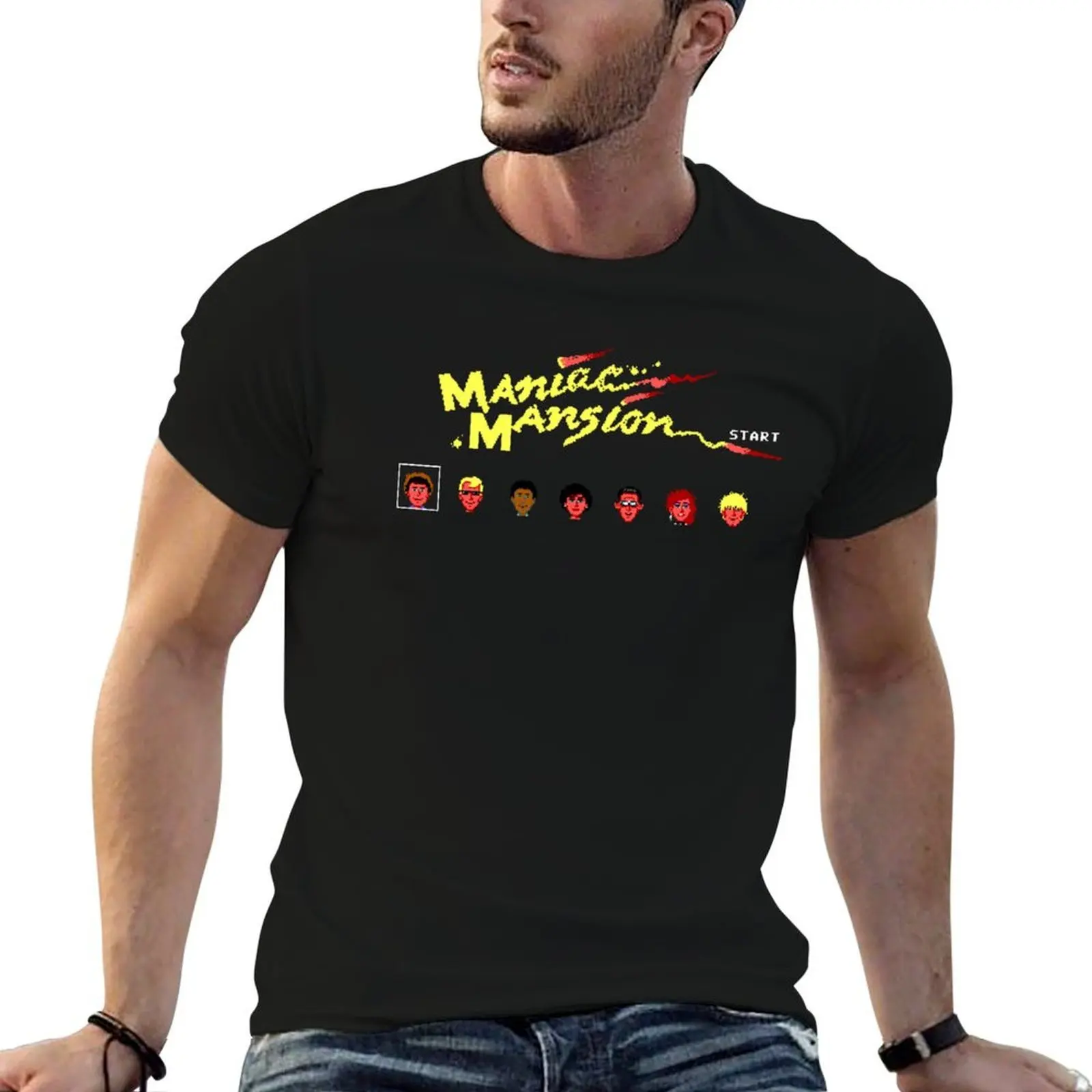 

Maniac Mansion T-Shirt anime t shirts oversize t shirt man luxury T-Shirt
