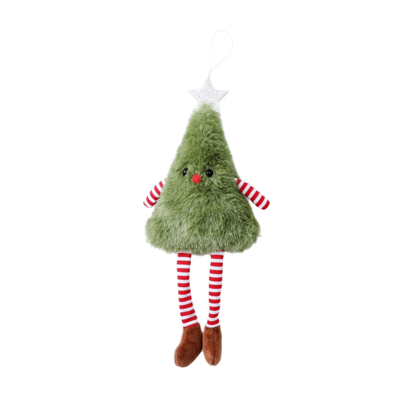 Nuovo albero di Natale decorazione della casa appeso creativo albero di Natale carino gambe lunghe bambola di peluche appeso regali per feste di festa