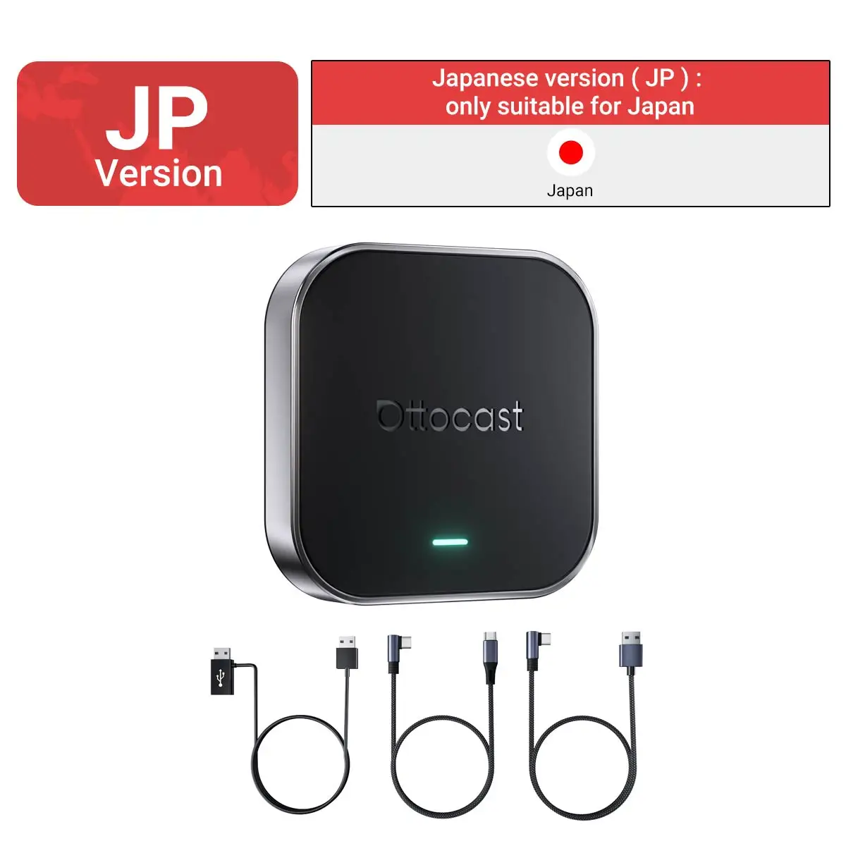 Ottocast E2 AI Box Wireless CarPlay Android Auto Adapter Android