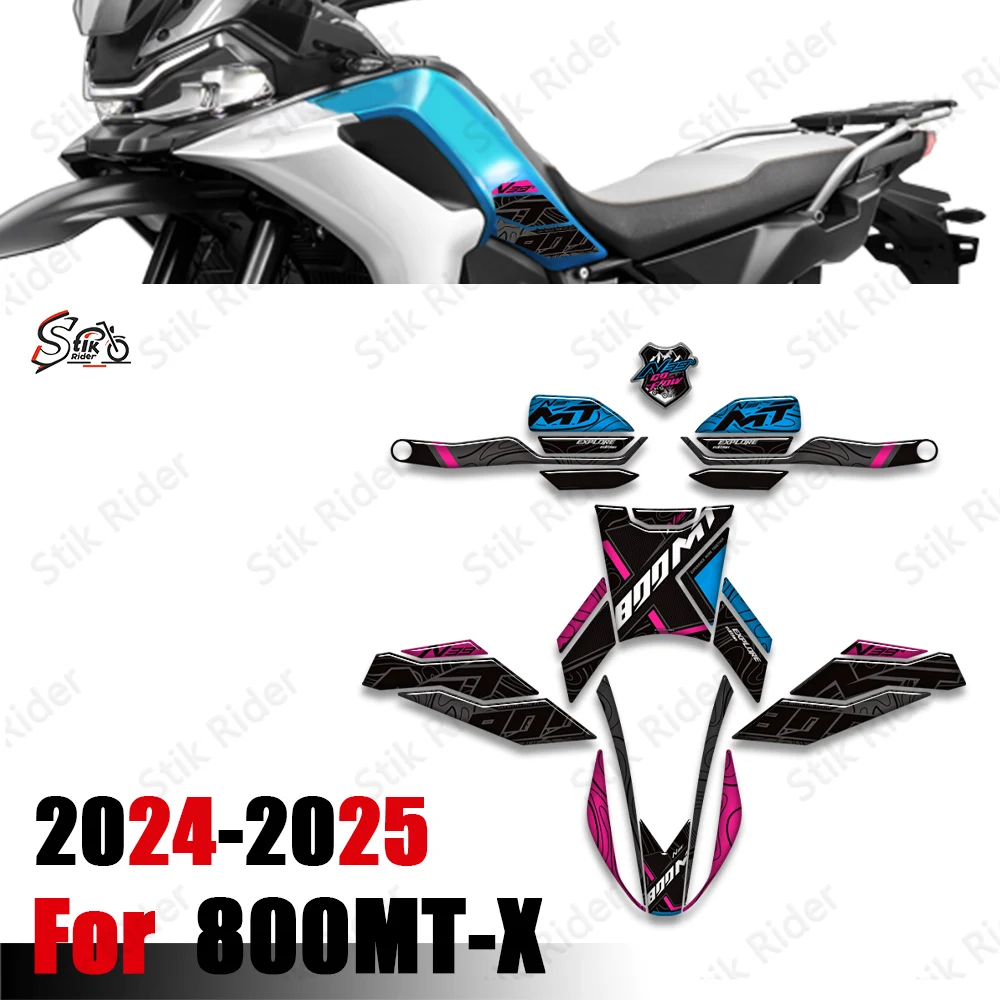 

800MT-X Motorcycle Bike Protector Tank Pad Grips Kit Knee Stickers Decals For CFMoto 800MT 800 MT - X 2024 2025 Adventure