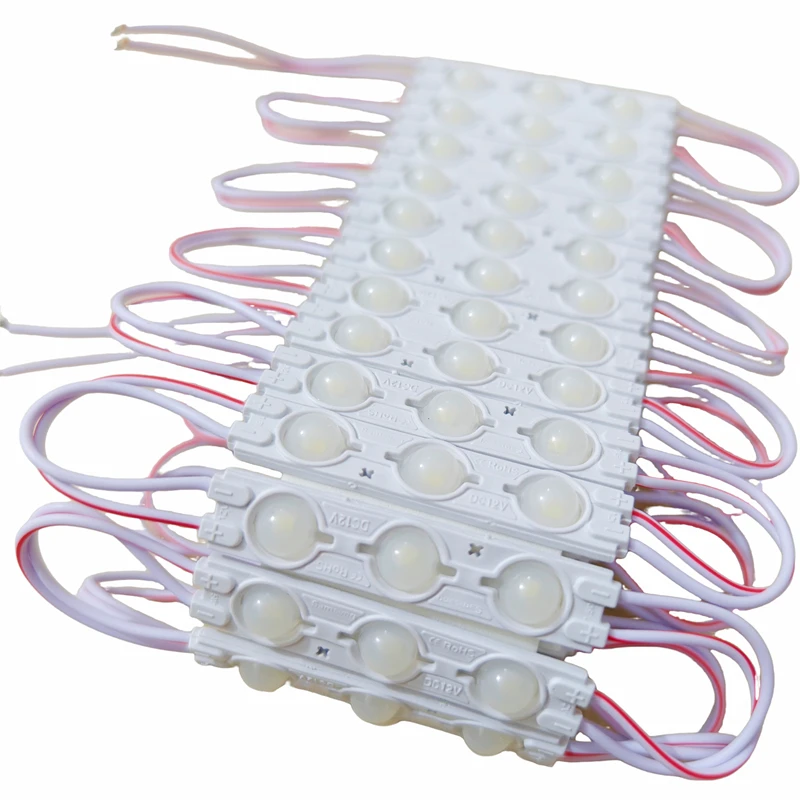 

100 шт. 3LED 2835 инъекционный модуль 1,5 Вт водонепроницаемый с модулем линзы DC12V SMD рекламный световой короб с подсветкой надписью