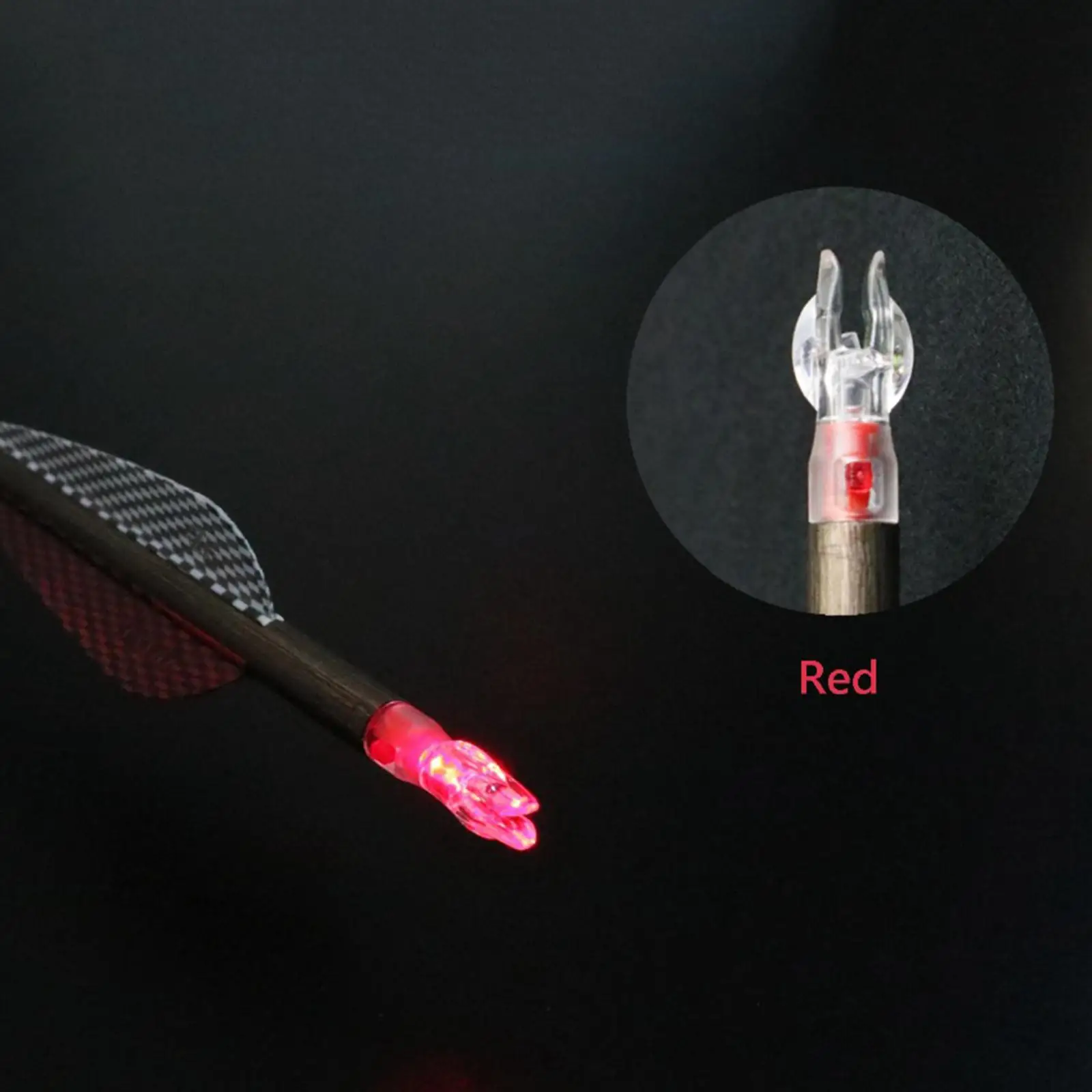 

Automatically Lighted Nocks Hunting Glowing Archery Nock Tail 0.2''