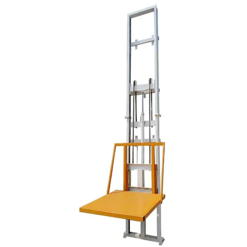 Electric lift freight elevator small household hydraulic lifting platform warehouse factory simple lift