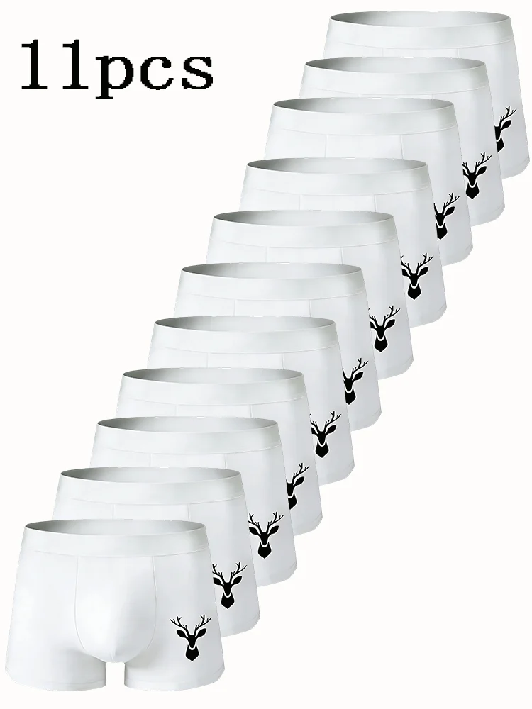 

11Pcs Men Underwear Boxers Breathable Mens Boxershorts Men's Panties Underpants Fashion Print Man Boxers Briefs Trunks