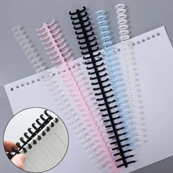 Detachable Plastic 30 Holes Loose-leaf Paper Book Circles Ring Scrapbook Album Binder Spiral A4 A5 B5 Notebook Binding Clips