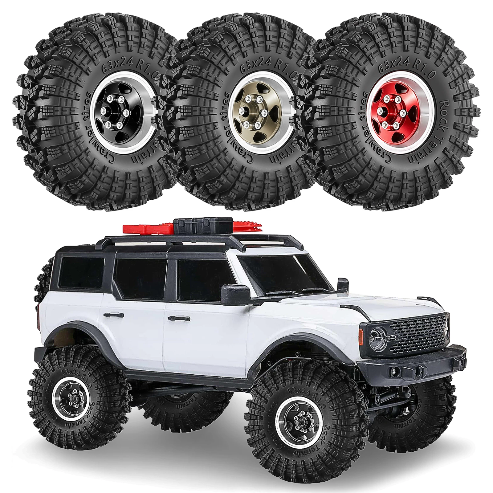 Wheel Rim Rc - 4pcs 1.0 inch (63mm) Beadlock Wheel