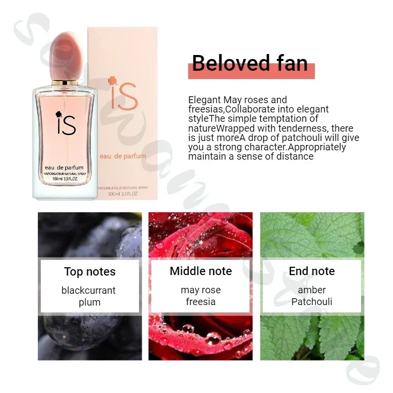 100ml Body Perfume Love Fragrance for Women Red Temptation Charm Long-lasting Fragrance To Remove Odor Eau De Toilette