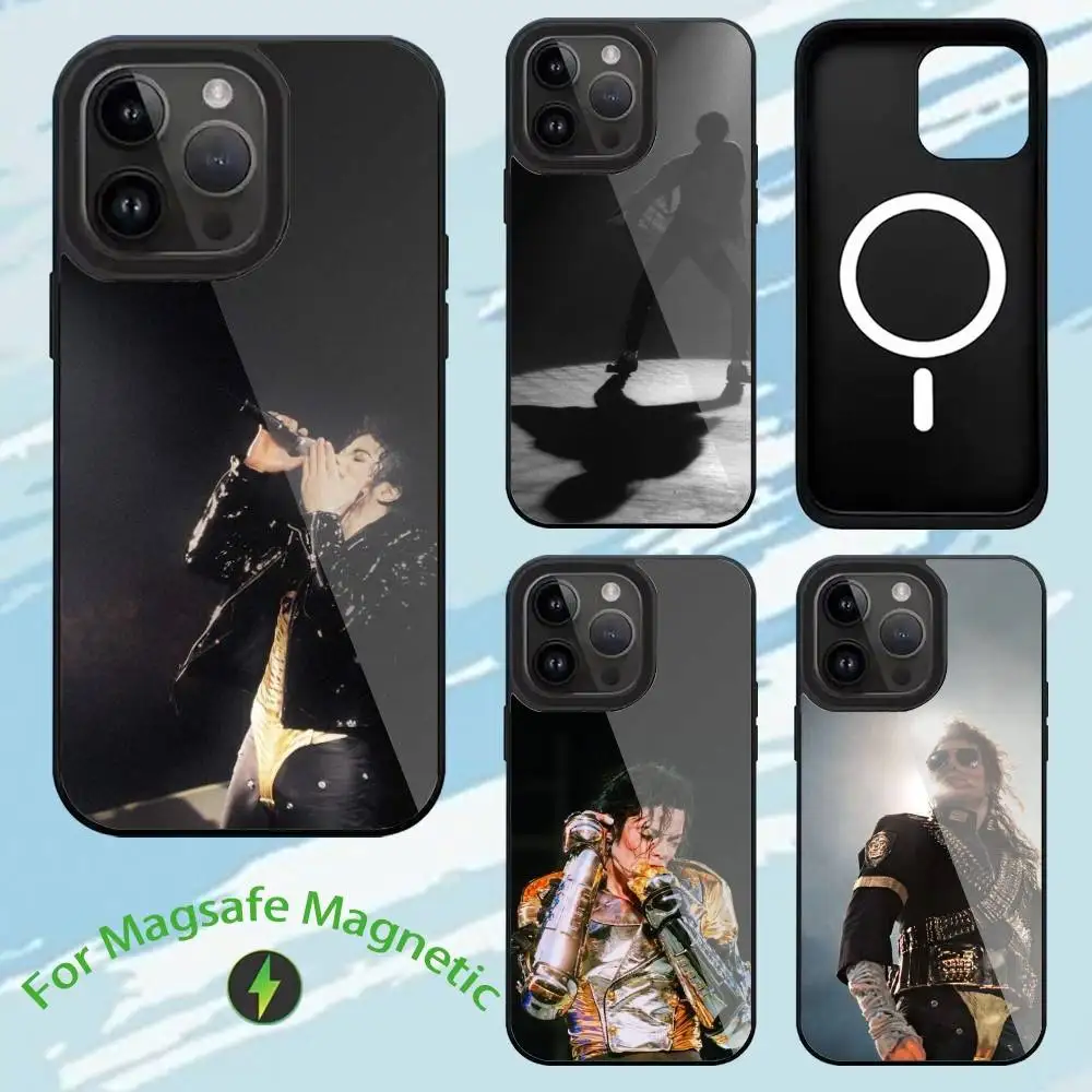 S-Singer Michael J-Jackson  Phone Case For iPhone 17,16,15,14,13,12,11,Plus,Pro,Max Magsafe Magnetic Wireless Charging