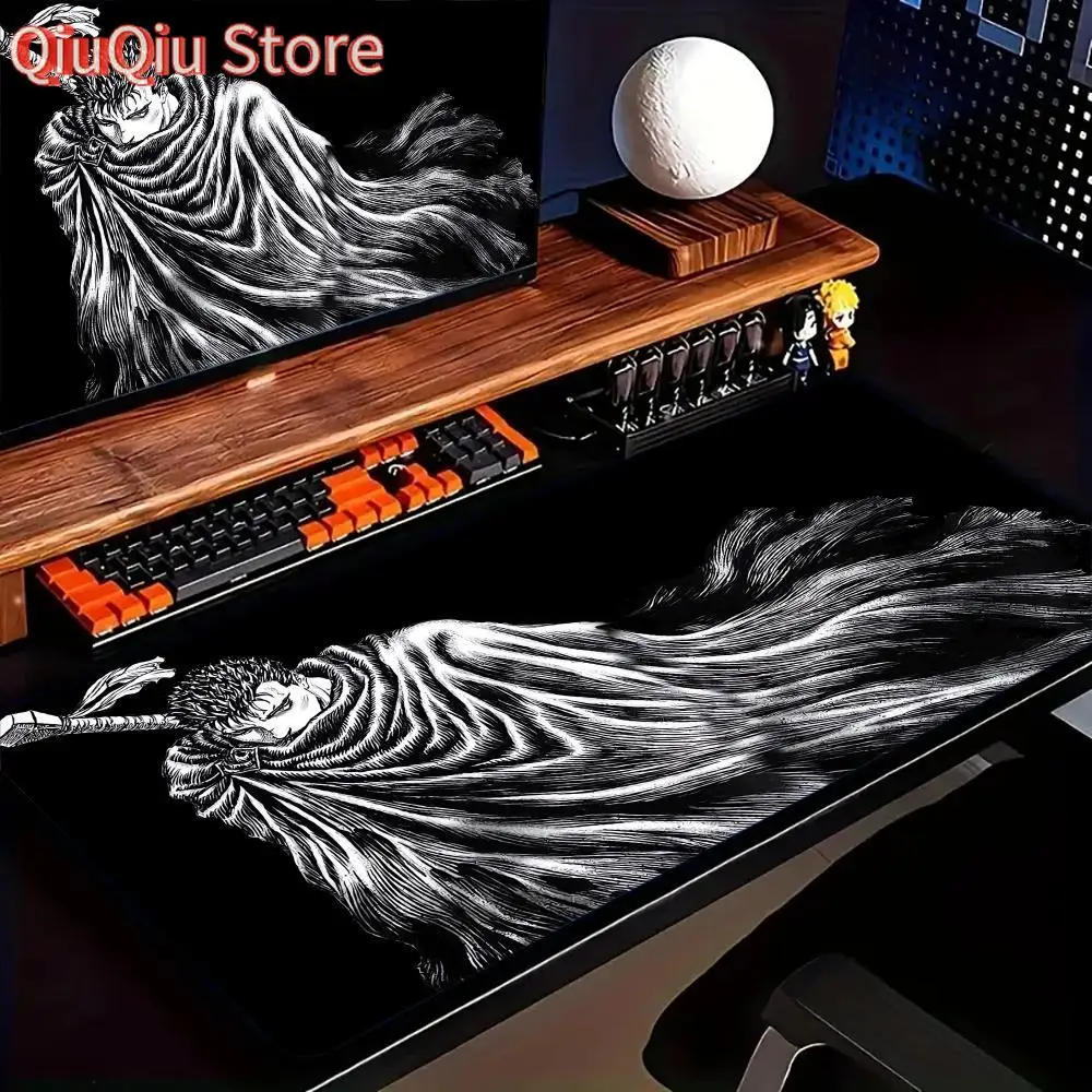 Berserk Guts Anime tapis de souris grand ordinateur bureau jeu Table tapis XXL caoutchouc anti-dérapant jeu clavier tapis de souris longs tapis de bureau